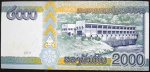 Laos 2000 Kip 2011