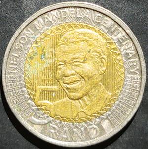 South Africa 5 Rand 2018 Mandela