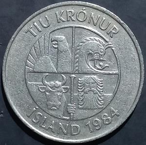 Iceland 10 Krona 1984~1994