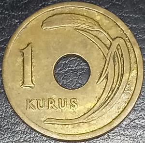 Turkey 1 Kuruş 1947~1951