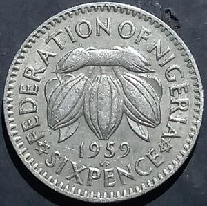 Nigeria 6 Pence 1959