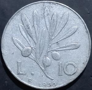 Italy 10 Lire 1951~2001