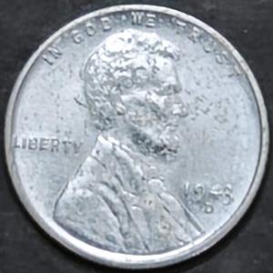 USA 1 Cent 1943 Steel Denver
