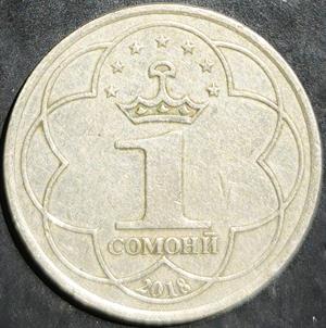 Tajikistan 1 Somoni 2018 