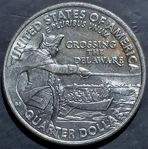 USA ¼ Dollar 2021 D Crossing the Delaware