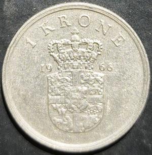 Denmark 1 Krone C❤S 1960~1971