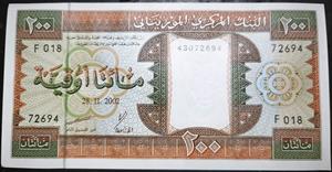 Mauritania 200 Ouguiya 1974~2002