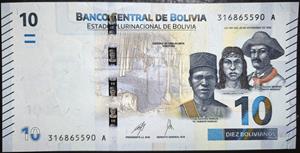 Bolivia 10 Boliviano 2019~2025