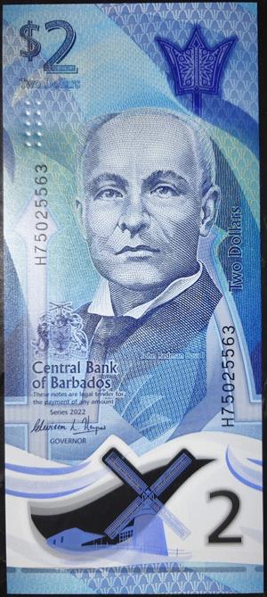 Barbados 2 Dollar 2022~2024