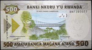 Rwanda 500 Franc 2019