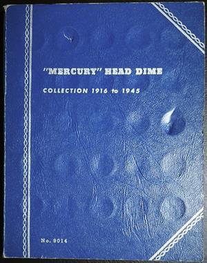 USA Mercury Head Dimes Empty Book 1916~1945