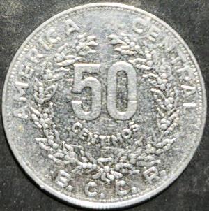 Costa Rica 50 Centimos 1982~1990