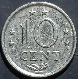 Neth. Antilles 10 Cent 1970~1985 Cock