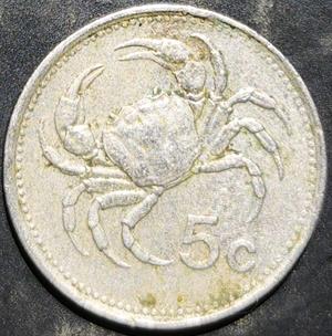 Malta 5 Cents 1986