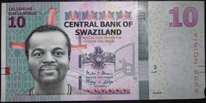 Eswatini 10 Lilangeni 2015
