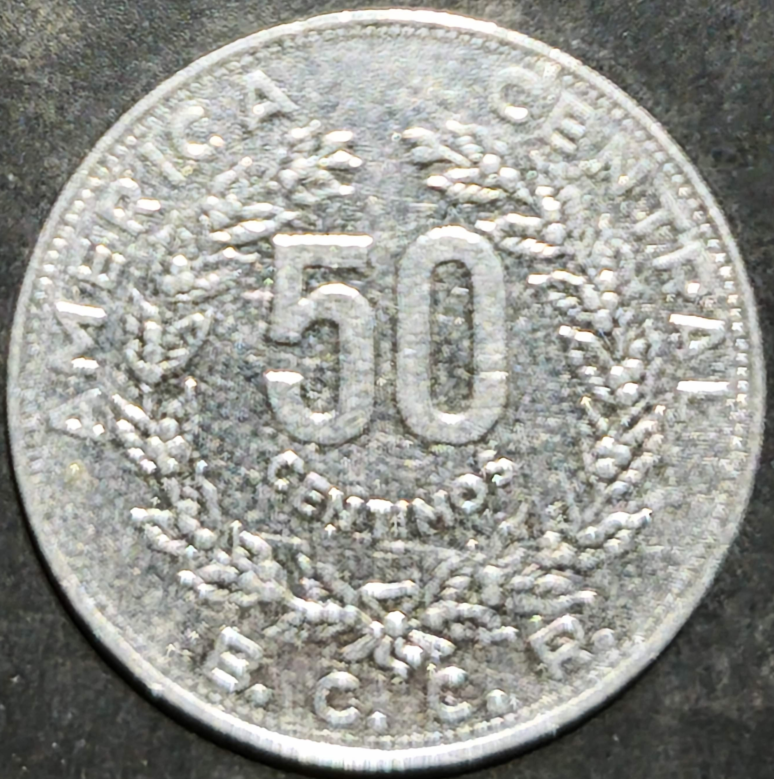 Costa Rica 50 Centimos 1982~1990