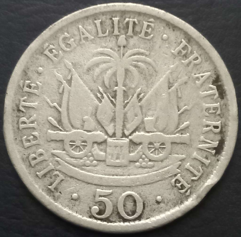 Haiti 50 Centime 1907 1908