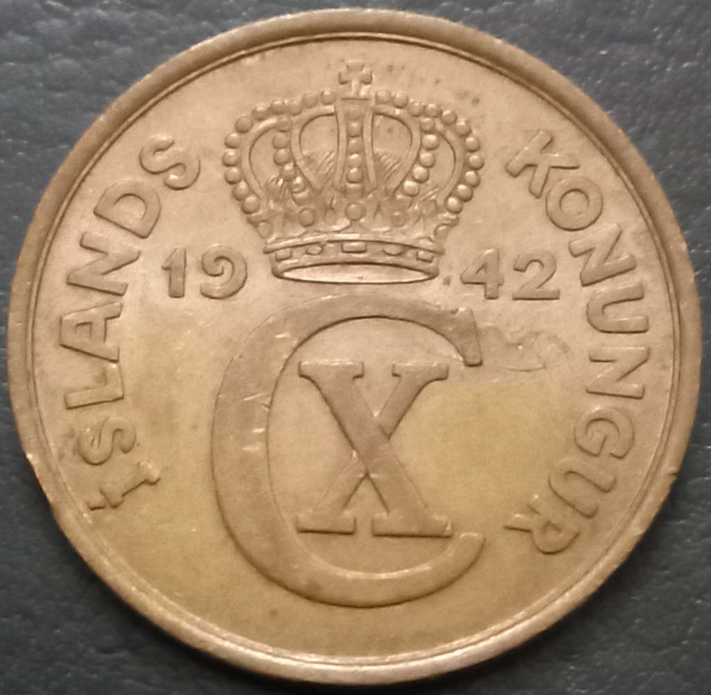 Iceland 5 Aurar 1940 1942