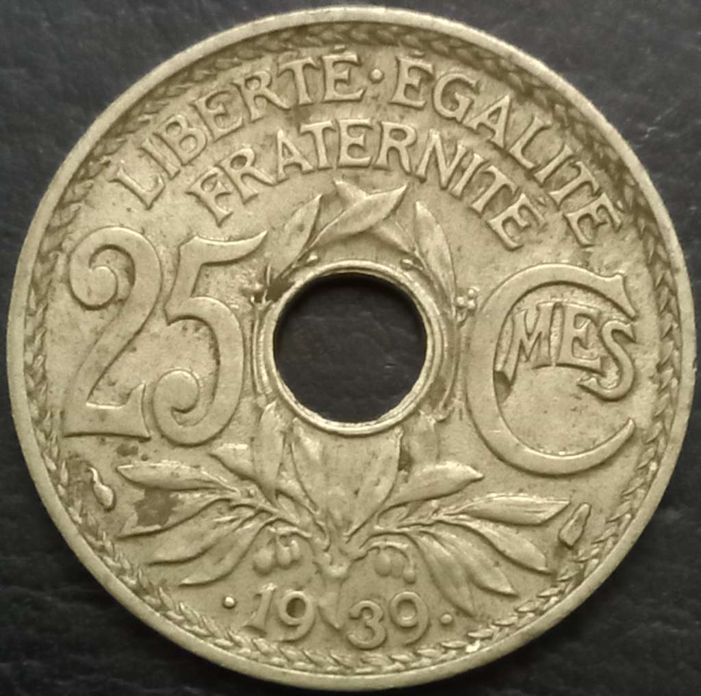 France 25 Centime 1938 1940
