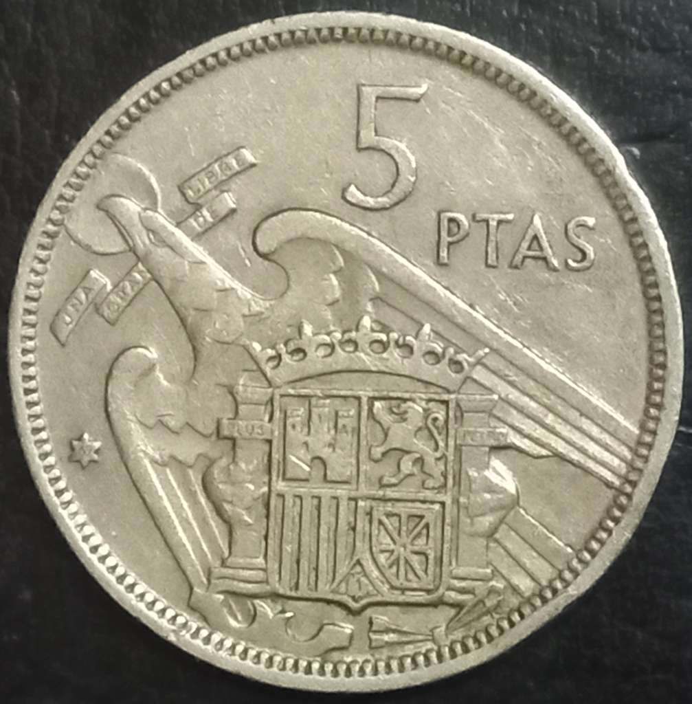 Spain 5 Pesetas 1958~1975
