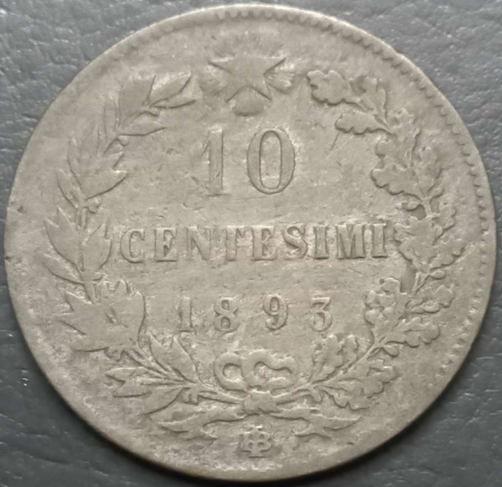 Italy 10 Centesimi 1893 1894