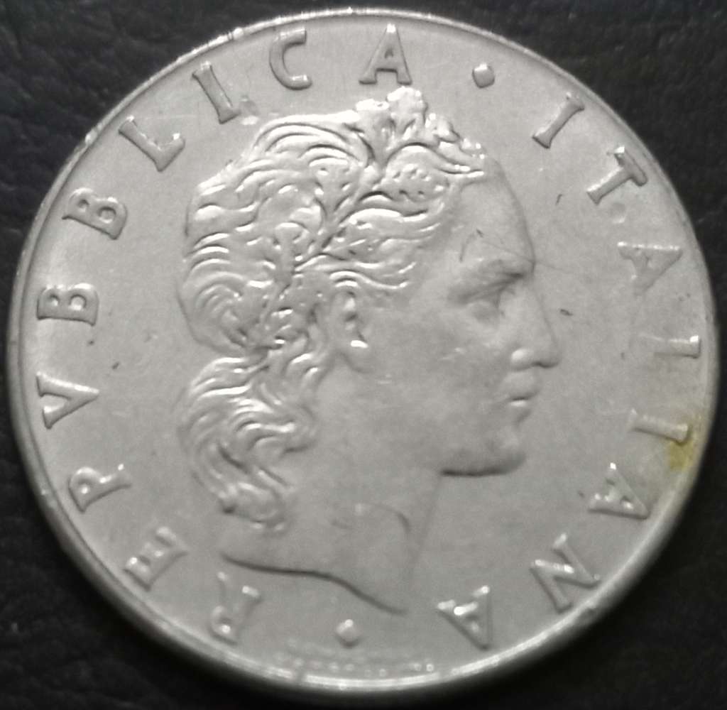 Italy 50 Lira 1954 1989