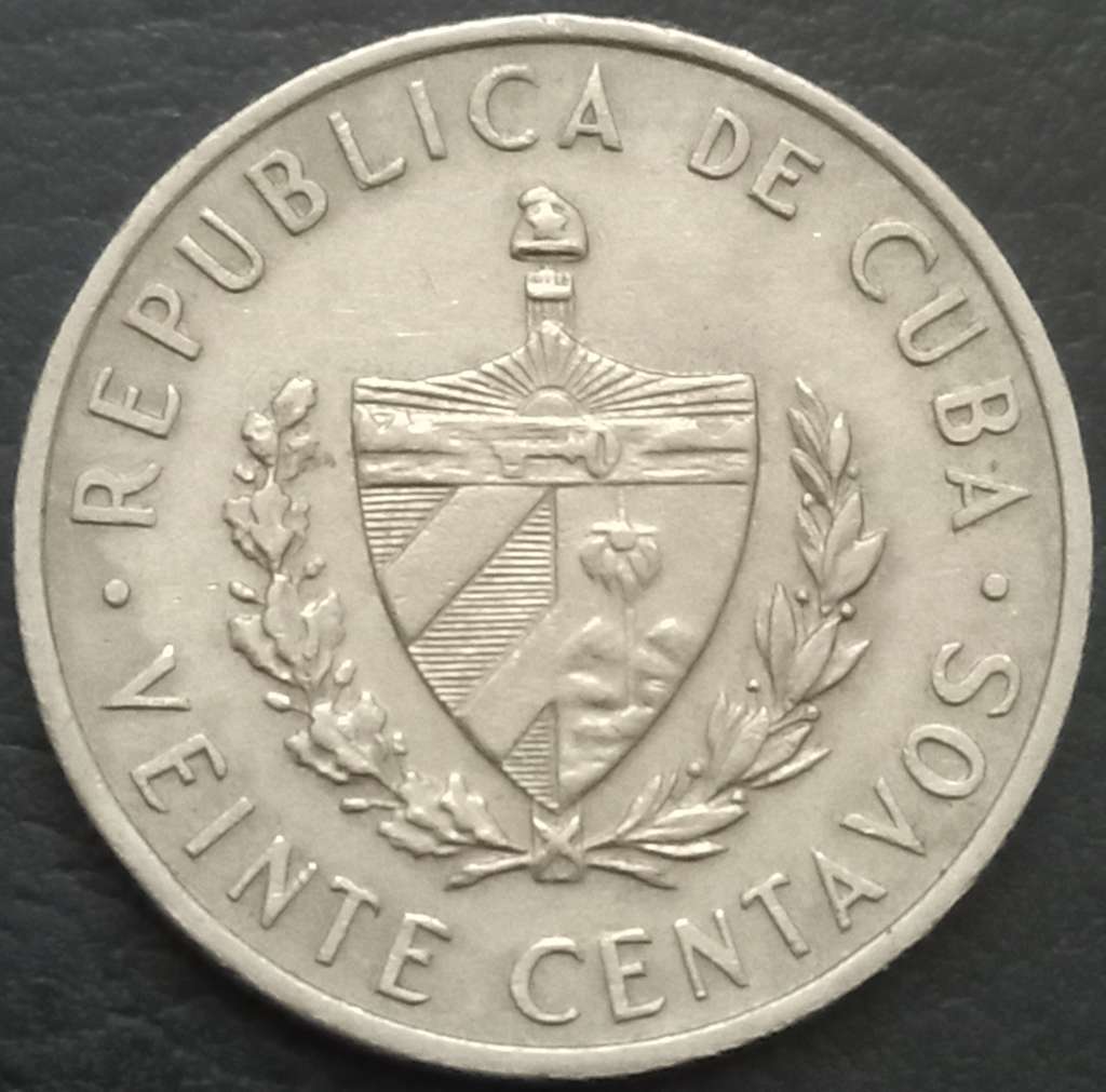 Cuba 20 Centavo 1962 1968