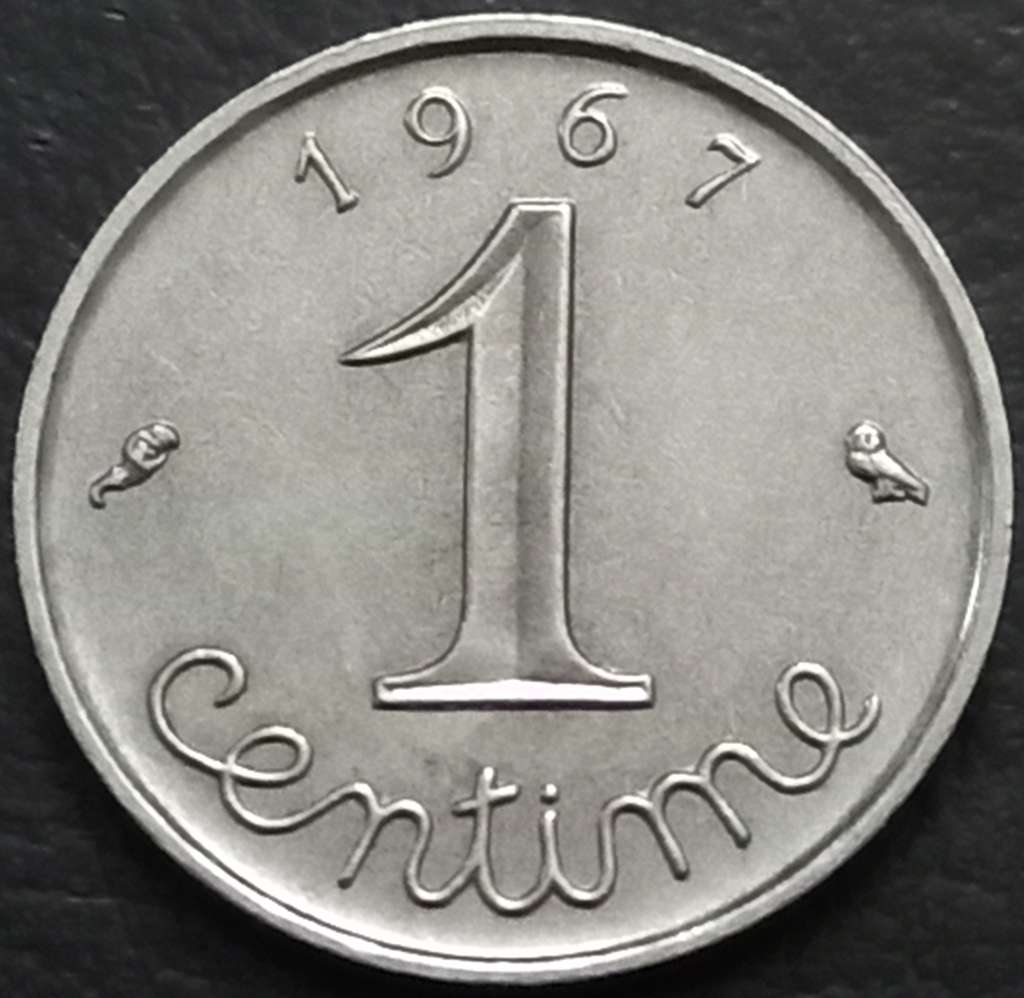France 1 Centime 1962 1974