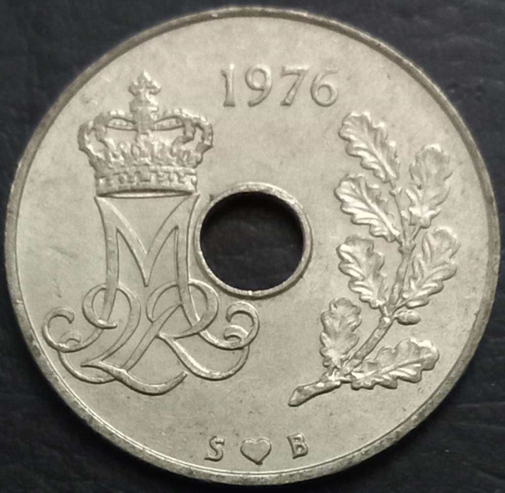 Denmark 25 Øre 1973 1978