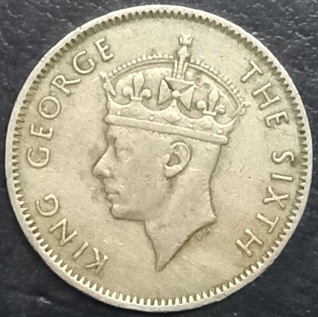 Mauritius ¼ Rupee 1950 1951