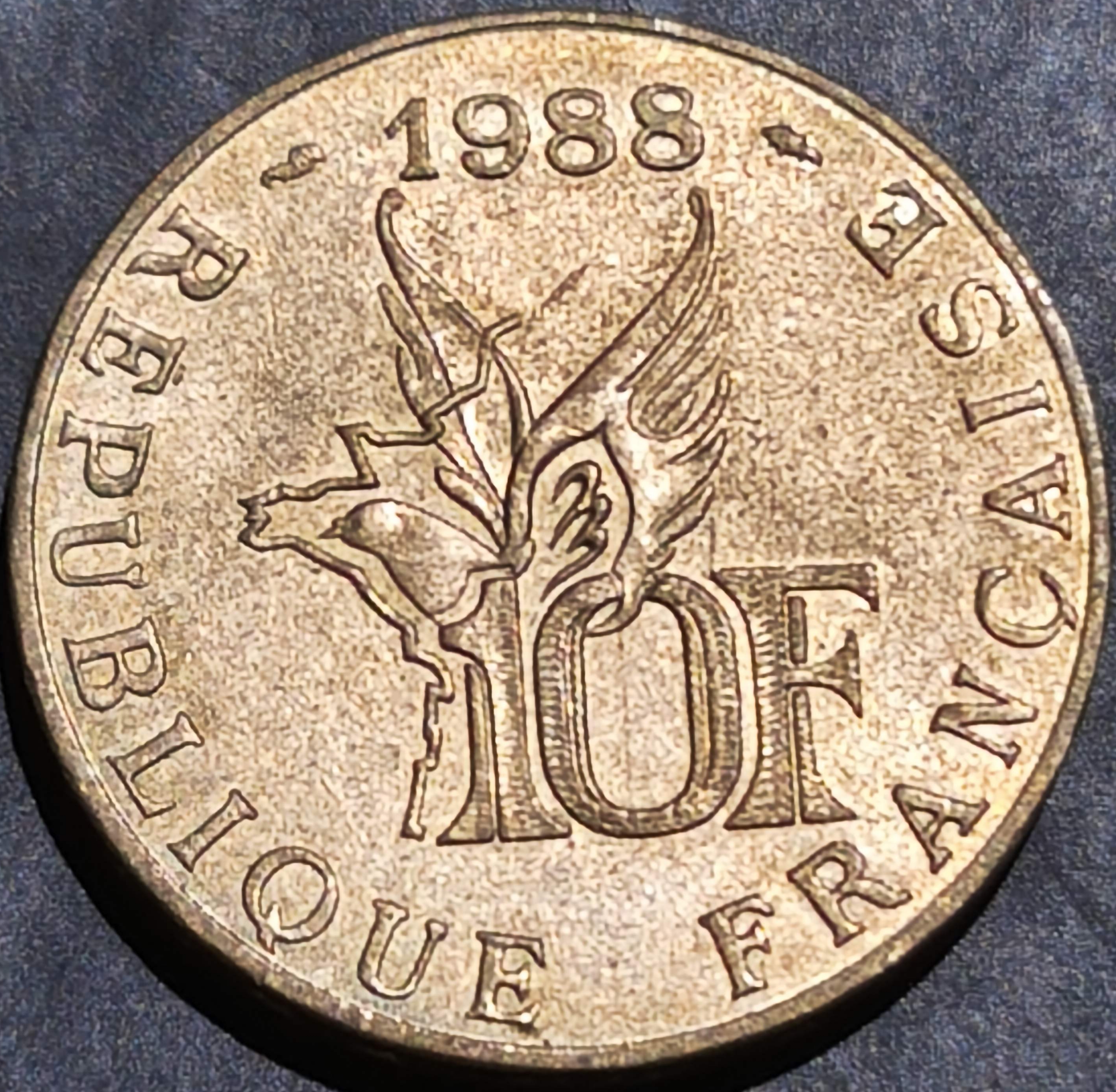 France 10 Francs 1988