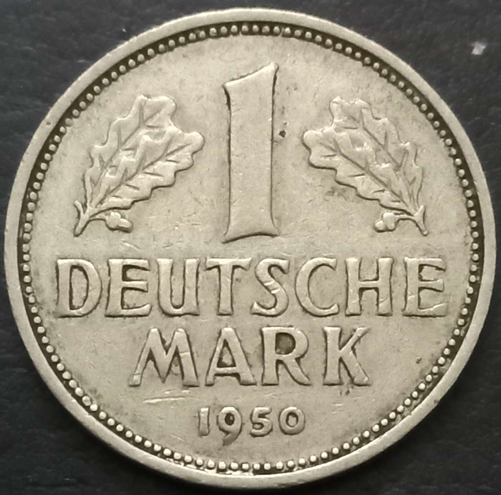 Germany 1 Mark 1950 J
