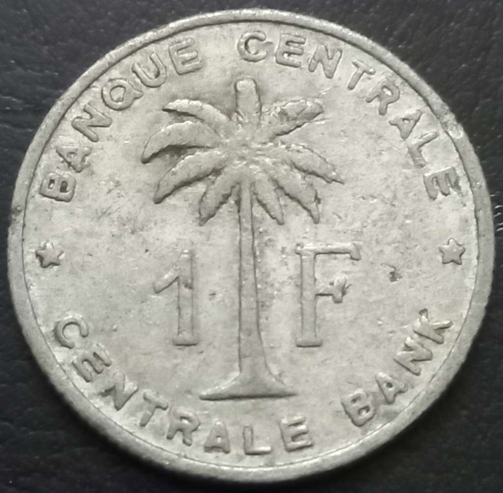 Belgian Congo 1 Franc 1957 1960