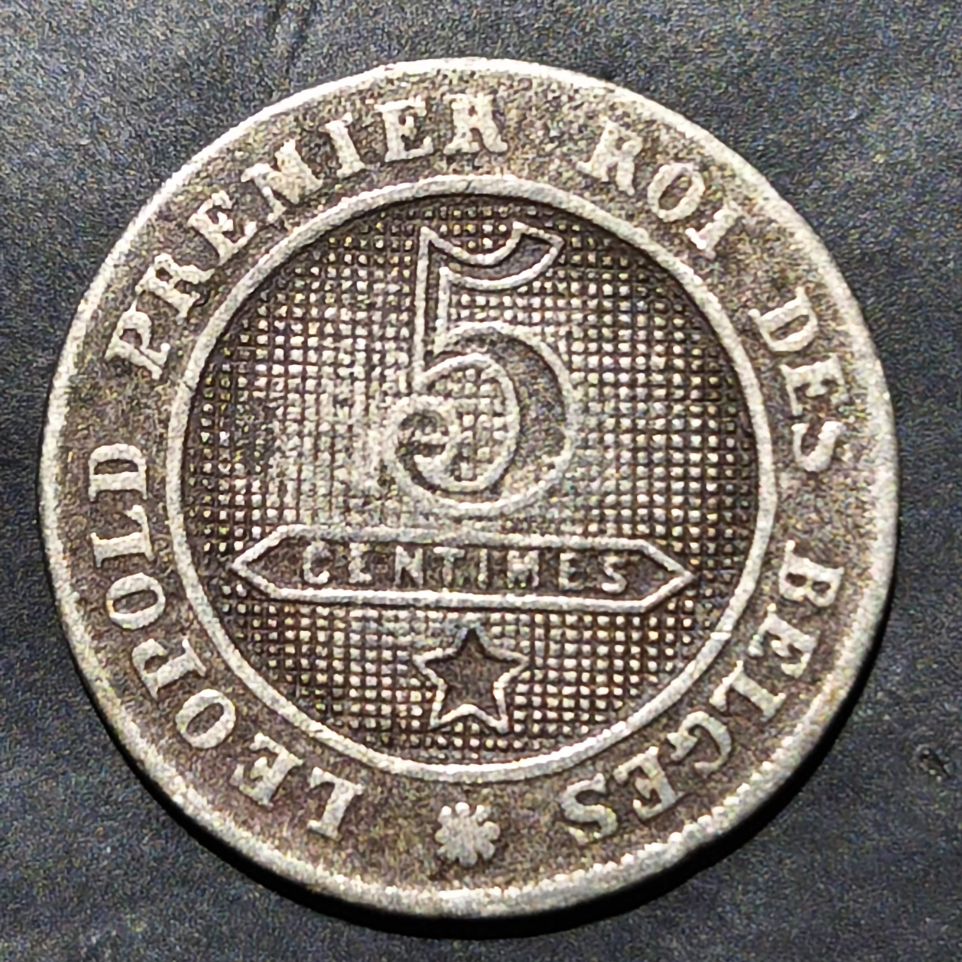 Belgium 5 Centimes 1861~1864