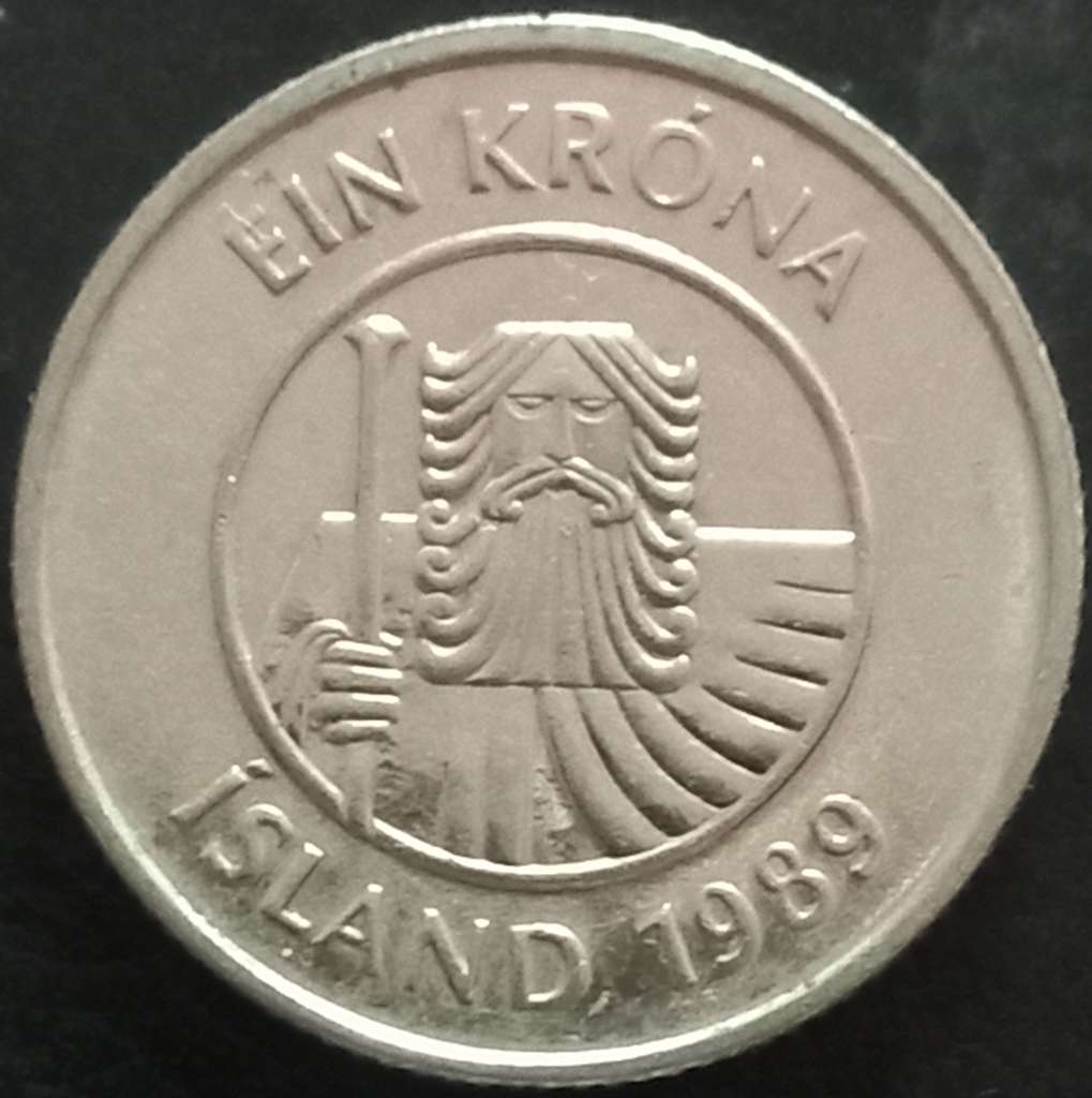 Iceland 1 Krona 1989~2011 Steel
