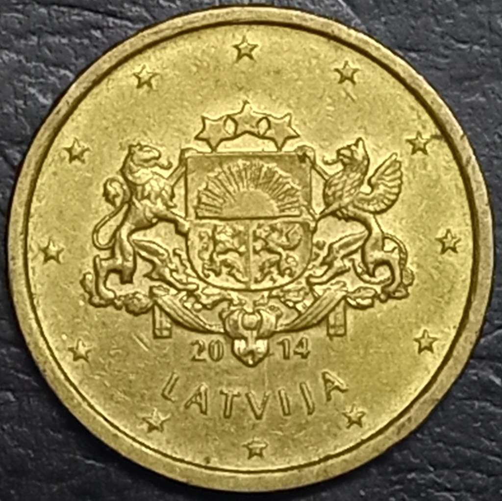 Latvia 10 Euro Cent 2014 2018