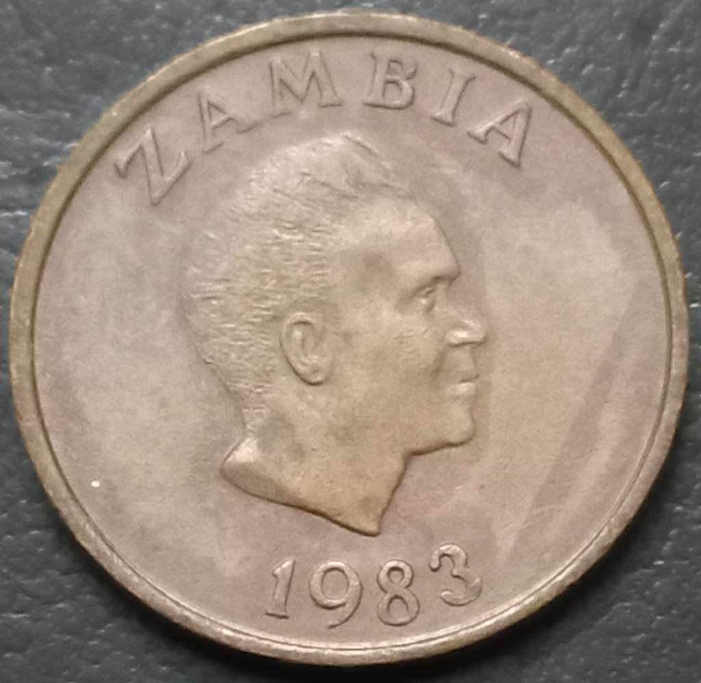 Zambia 1 Ngwee 1982 1983