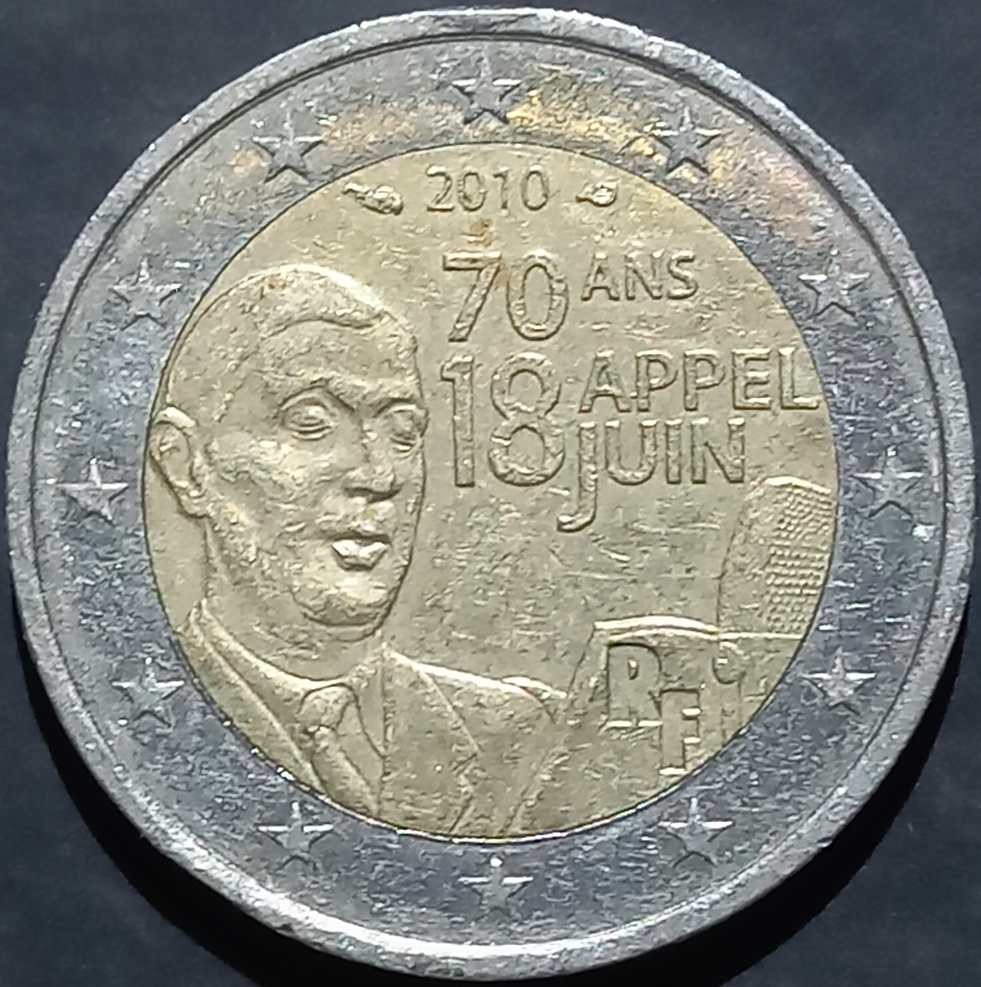 France 2 Euros 2010 Charles De Gaulle