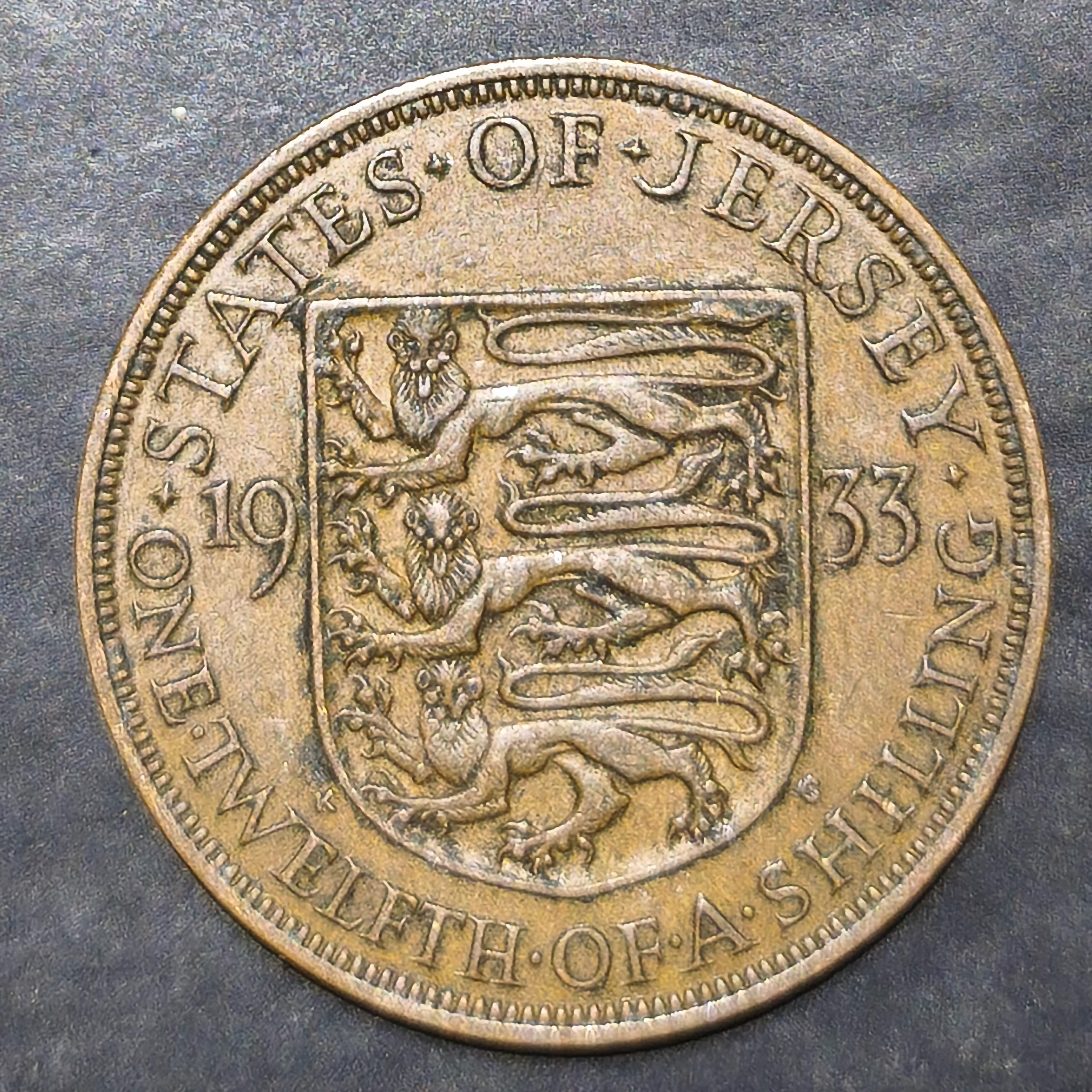 Jersey ⅟12 Shilling 1931 1935