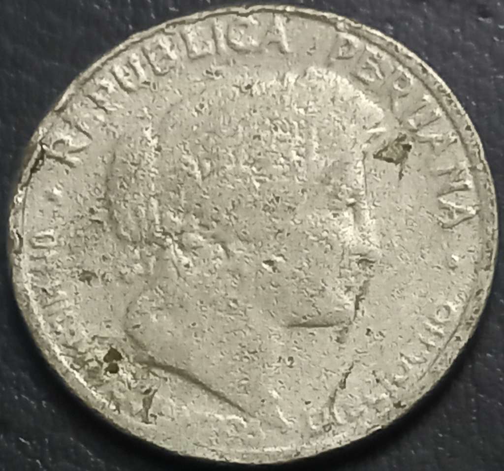 Peru 10 Centavo 1918 1926
