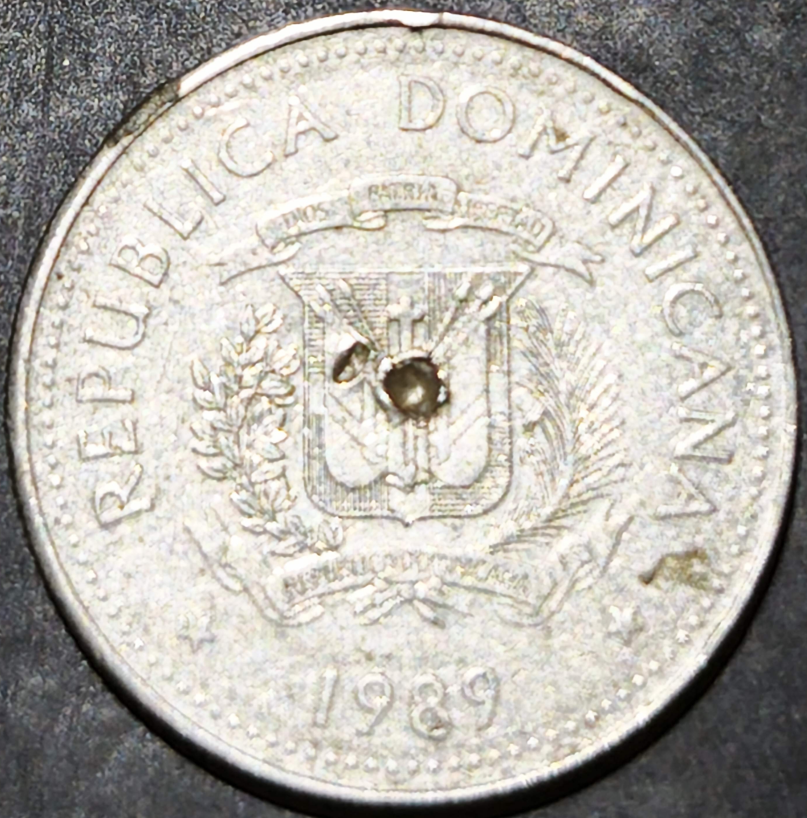 Dominican Republic 25 Centavos 1989~1991