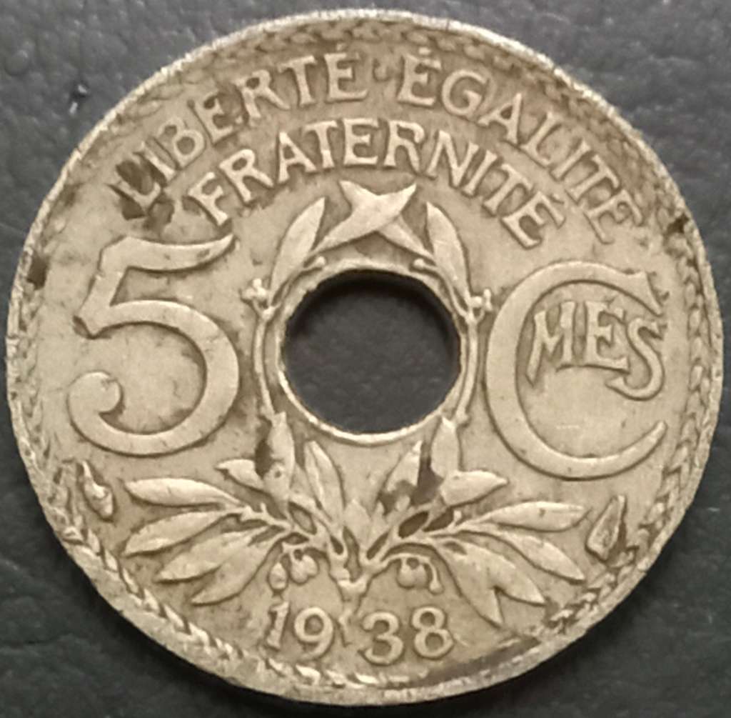 France 5 Centime 1930 1938