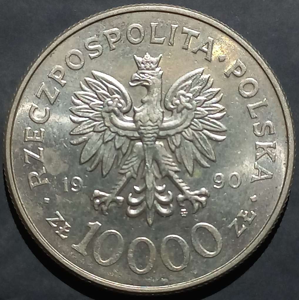 Poland 10000 Zlote 1990 Solidarity