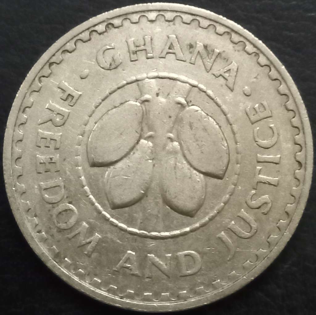 Ghana 20 Pesewas 1967 1979