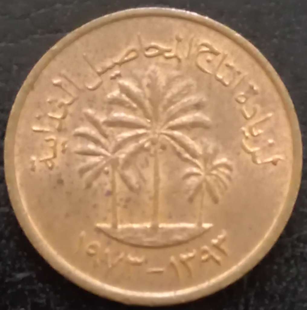 UAE 1 Fils 1973 1989