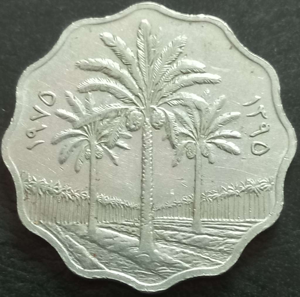 Iraq 10 Fils 1971-1981 Steel Magnetic