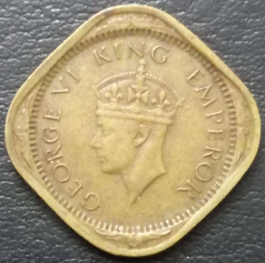 India - British ½ Anna 1942 1945