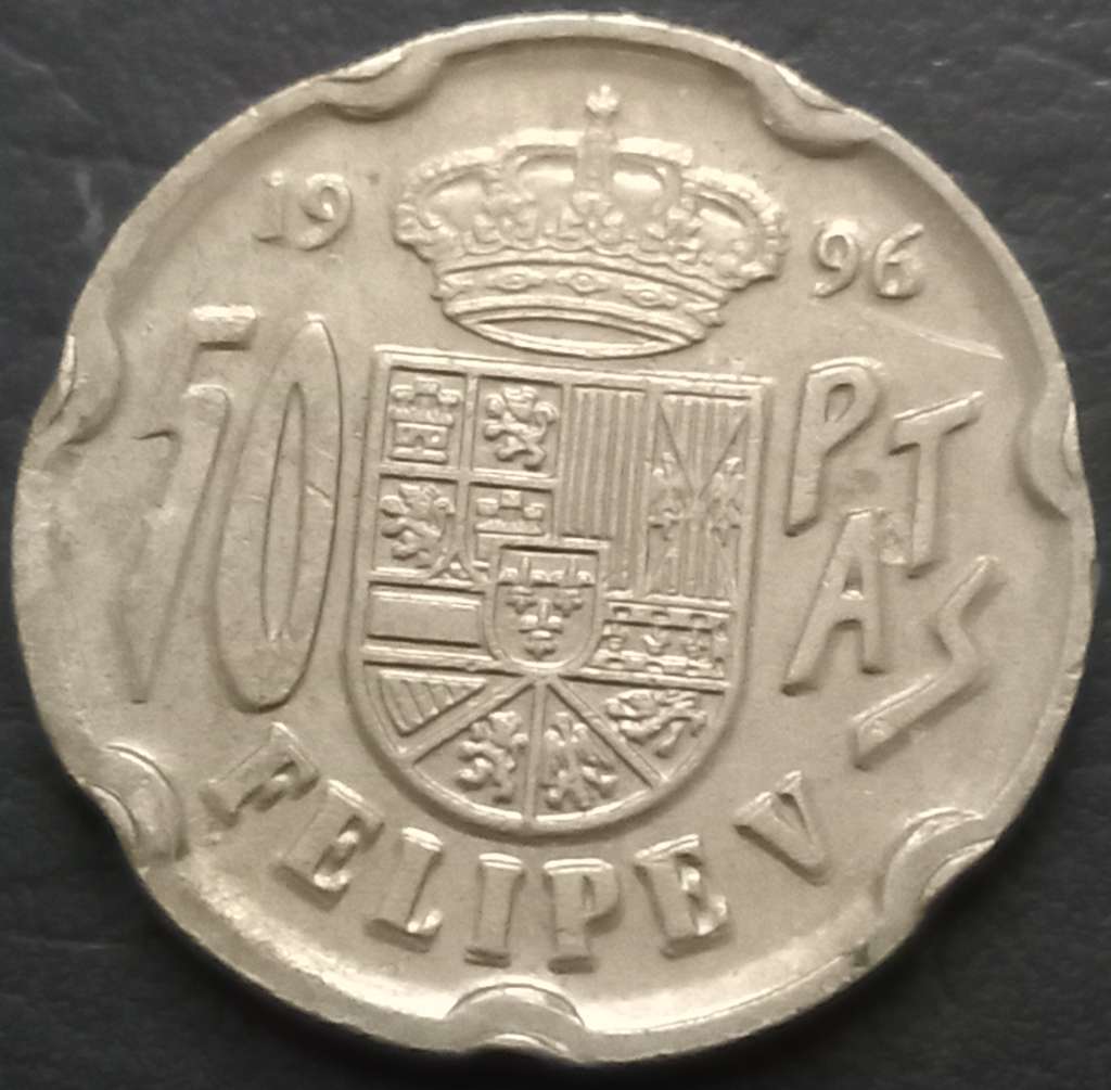 Spain 50 Peseta 1996