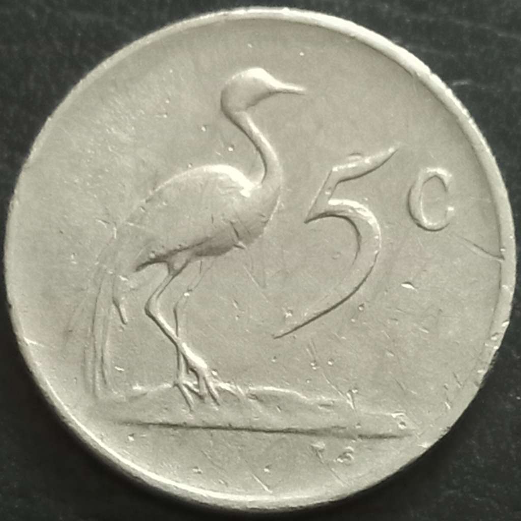 South Africa 5 Cent 1976