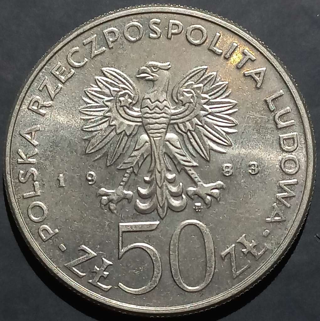Poland 50 Zlote 1983 King Jan III Sobieski